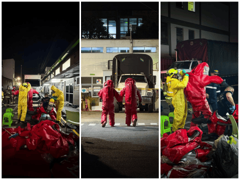 Evacuan planta de Colanta en Medellín por fuga de amoniaco; hubo cuatro lesionados