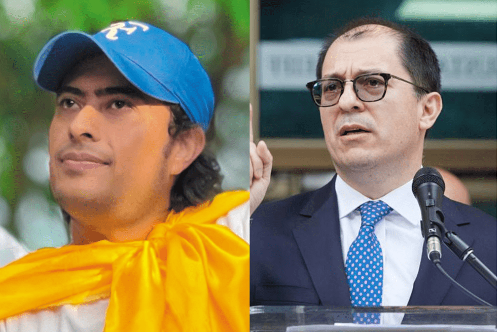 Nicolas Petro, exdiputado del Atlántico, y Francisco Barbosa, fiscal general.