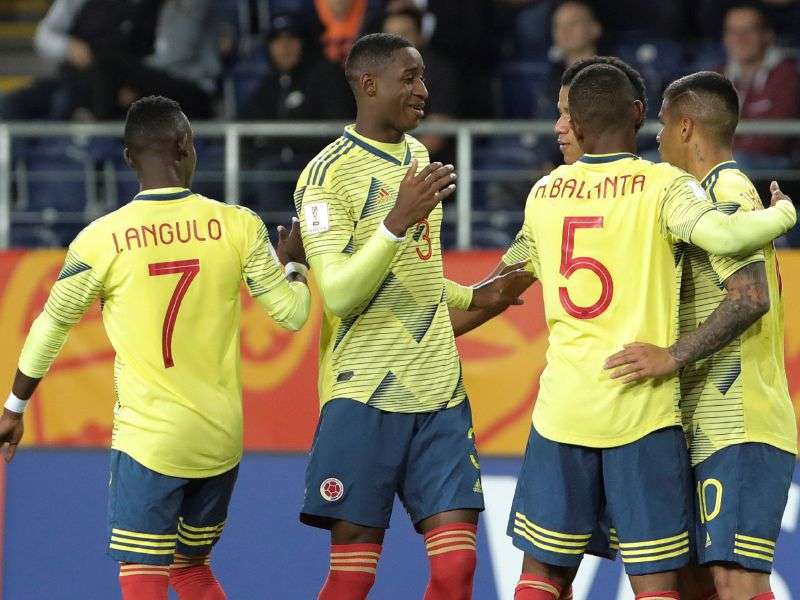 En el último Mundial Sub-20, en Polonia, Colombia le ganó 2-0 al cuadro local en la fase de grupos./ EFE/Jacek Szydlowski