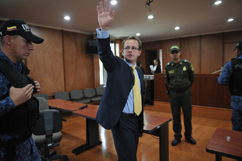 Andrés F. Arias, quien llegó extraditado de Estados Unidos a Colombia hace casi dos meses, quiere que su fallo sea revisado por otro juez.  /  Archivo El Espectador