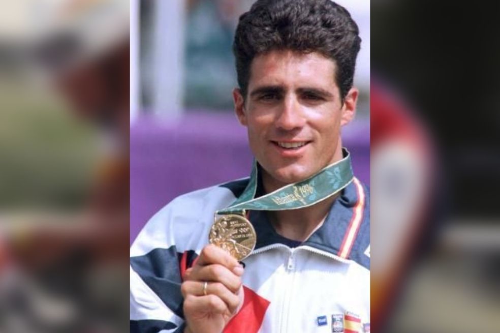 Miguel Induraín, medallista de oro en Sidney 2000.