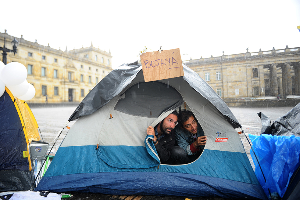 Cristian Garavito / Lluvia, frío, calor, hambre. De todo soportaron para reclamar ¡paz ya!
