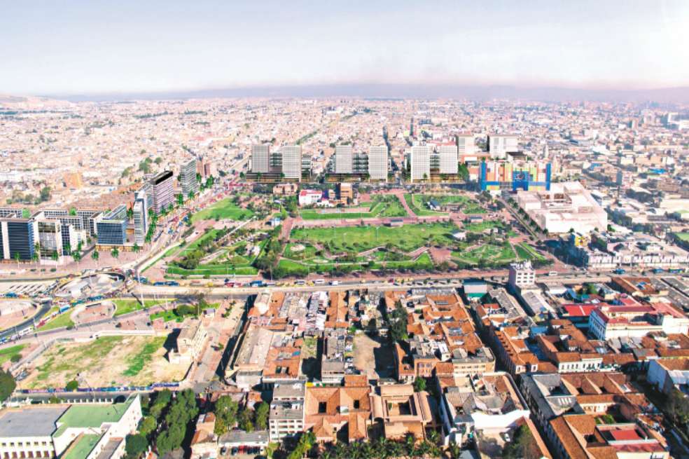 La renovación del Bronx es el punto de partida de un megaproyecto conocido como Distrito C, que comprende 24 hectáreas del centro de Bogotá. / Render ERU