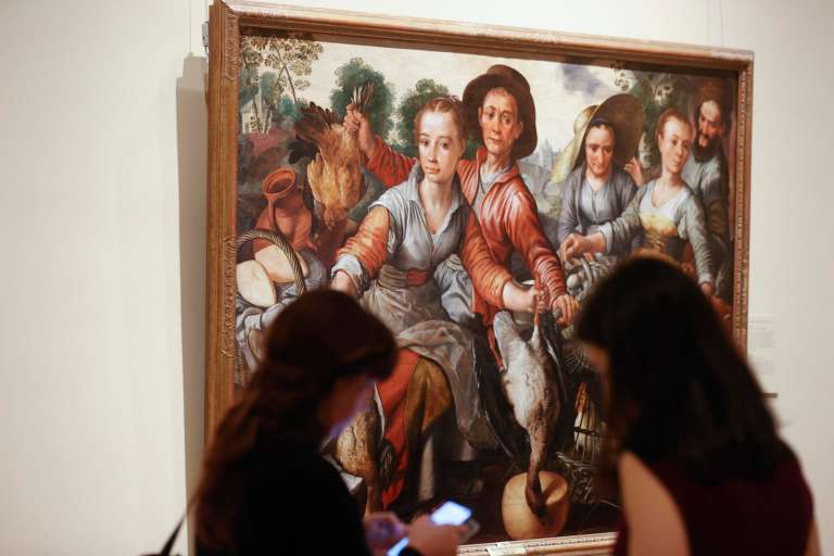 "Mercado", obra de 1564 de Joachim Beuckelaer, que forma parte de "El Prado en femenino". Esta muestra se realizó en colaboración con el Instituto de las Mujeres de Madrid.