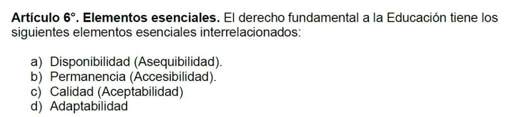 Los elementos esenciales fueron modificados en el segundo borrador. Estos son.