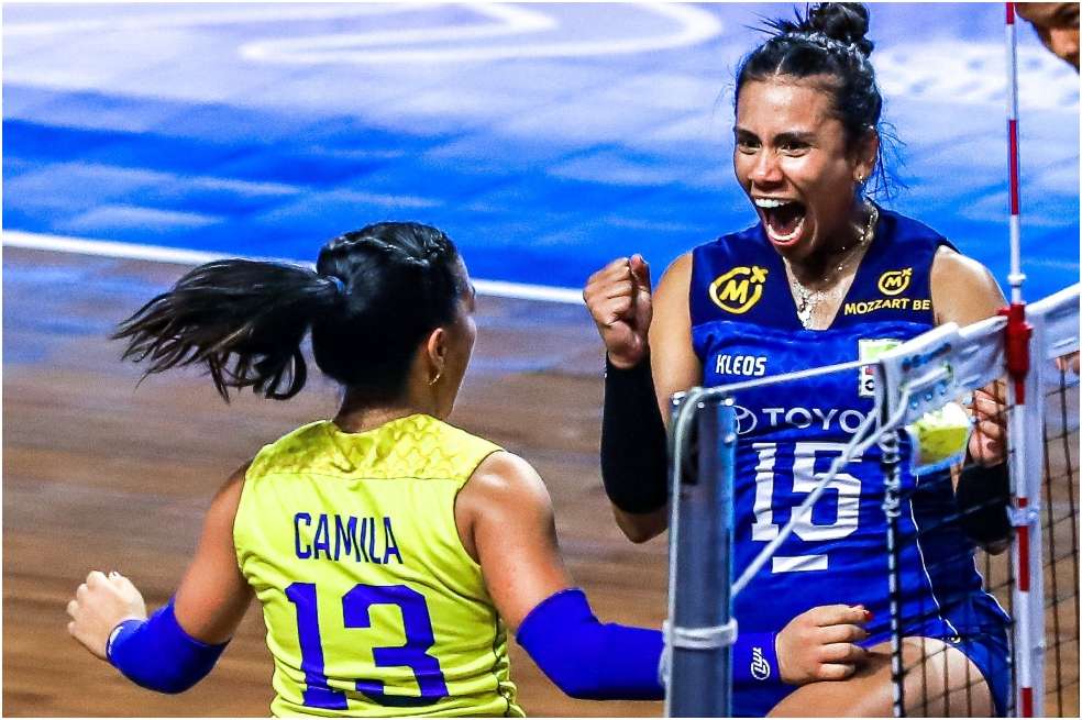 Camila Gómez y María Alejandra Marín, dos de las figuras de la selección de voleibol de Colombia.