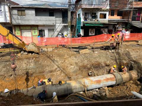 Retrasos en obras de reparación en Sinaí, Medellín, tiene a estas zonas sin agua