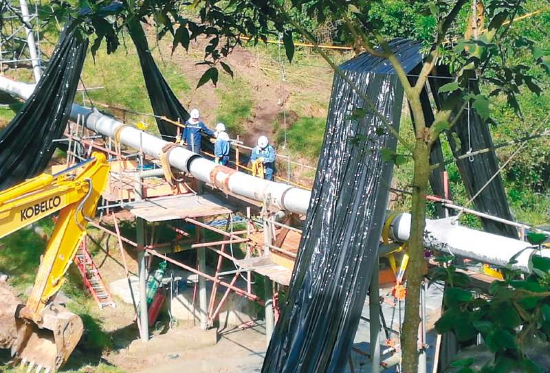 TGI tiene casi 4.000 kilómetros de tubería para transporte de gas en el país. / Cortesía TGI