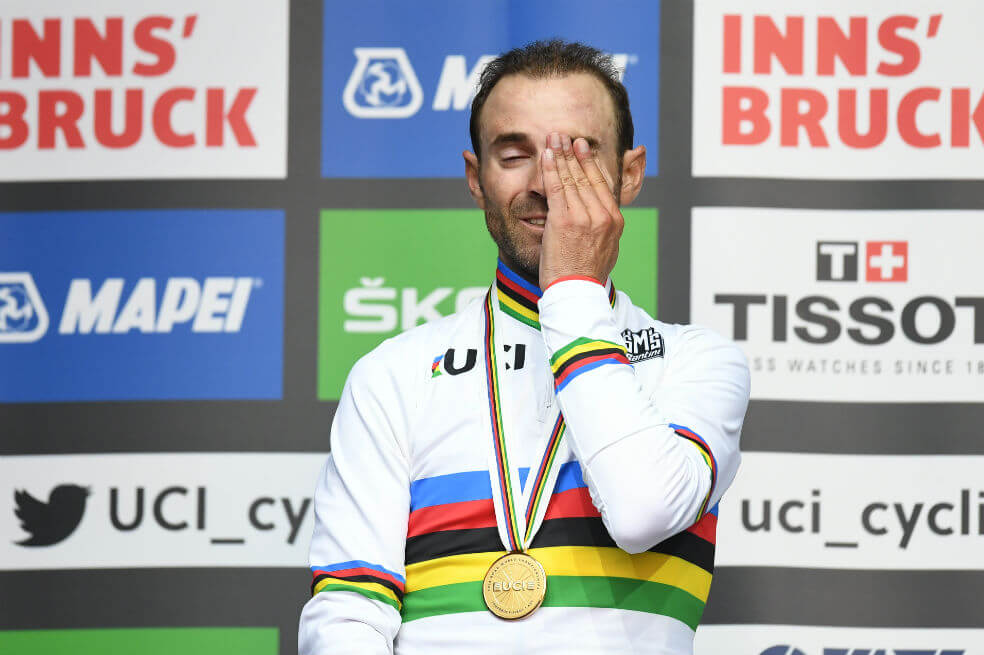 Alejandro Valverde, ciclista del equipo Movistar. / EFE