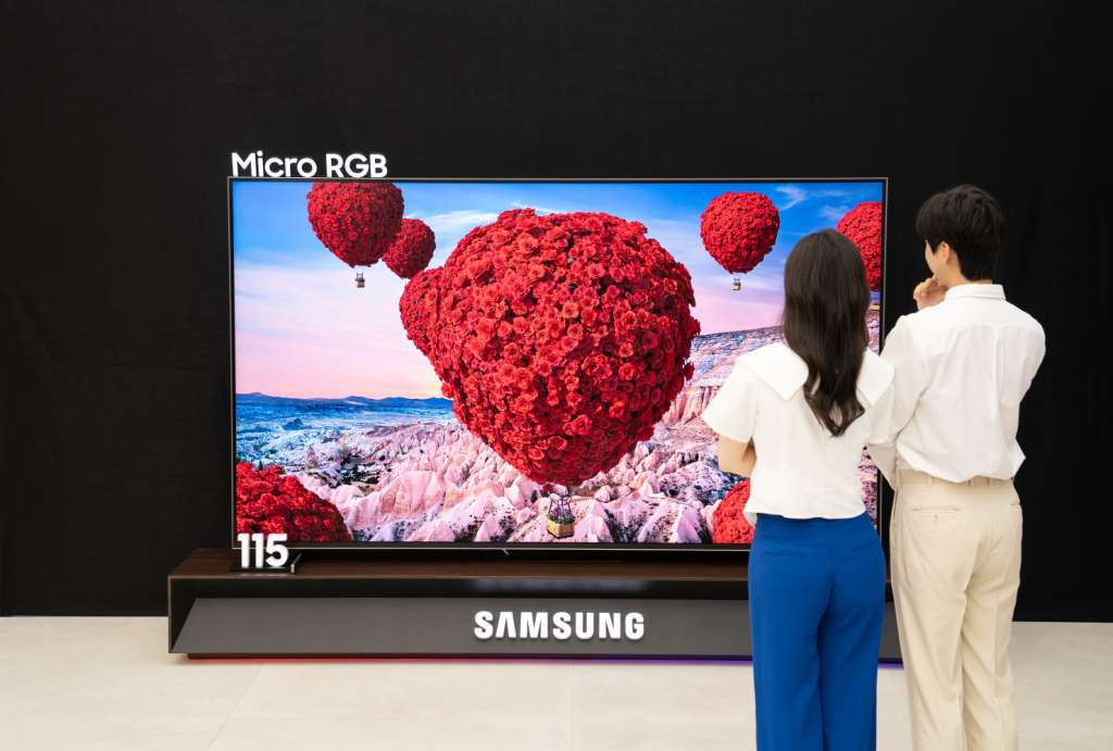 Nuevo televisor Micro RGB, según Samsung, el primero en el mundo.