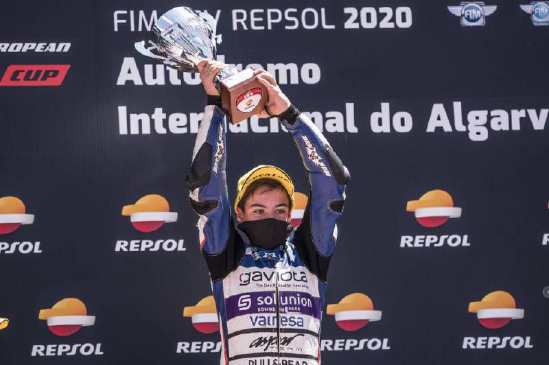David Alonso, motociclista colombiano que brilla en Europa.