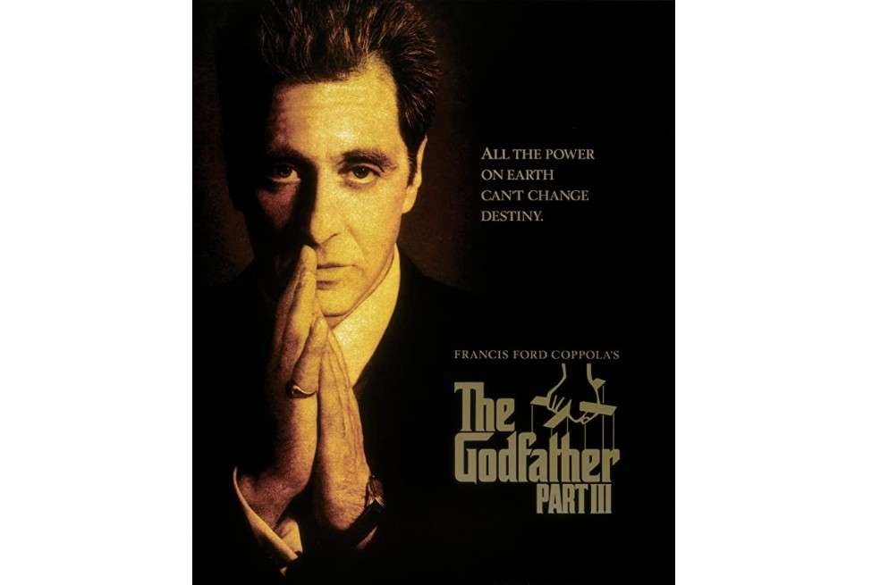 Afiche de la película “El Padrino III”.