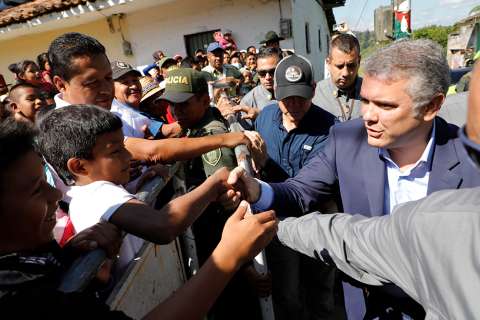 Duque llegó al Cauca para dialogar con las comunidades indígenas