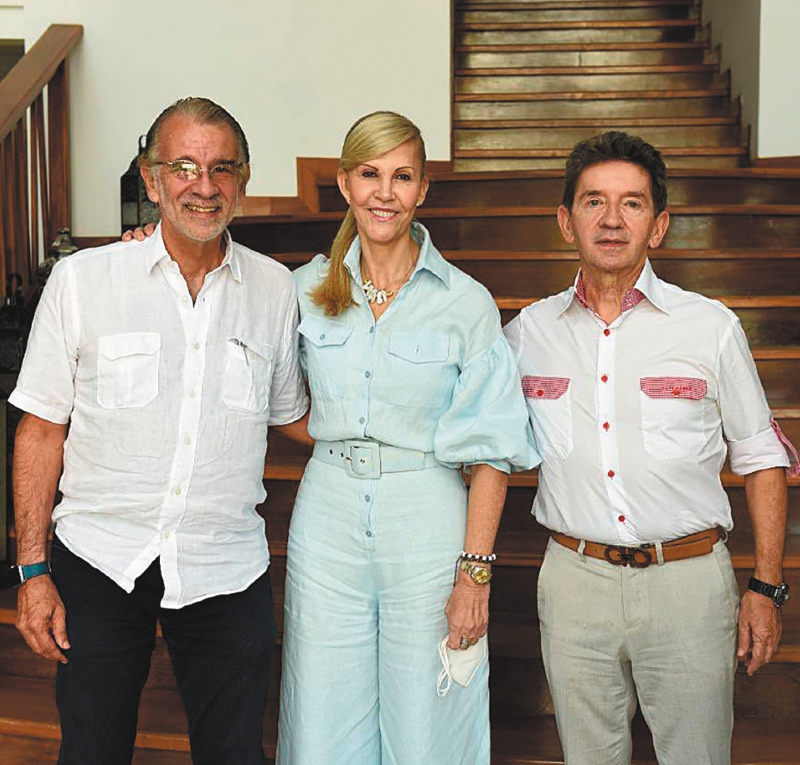 Eduardo Verano, Dilian F. Toro y Luis Pérez, tres miembros de la coalición de exmandatarios. / Twitter Dilian Francisca Toro