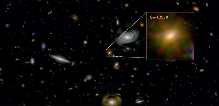 Una de las galaxias “muertas” más antiguas fue asfixiada por su propio agujero negro
