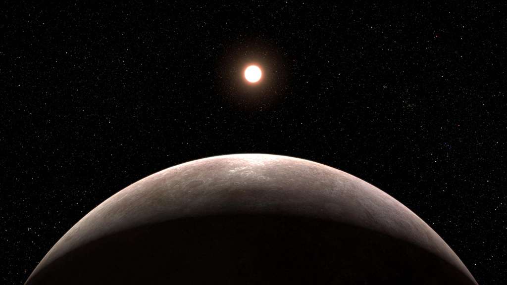 Con esta imagen, la NASA ilustró la evidencia sobre el primer exoplaneta observado por el telescopio James Webb.