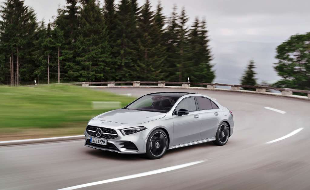 El Mercedes-Benz A 180 Sedán AMG Line mide 4,56 metros de largo y cuenta con un baúl de 420 litros de capacidad.