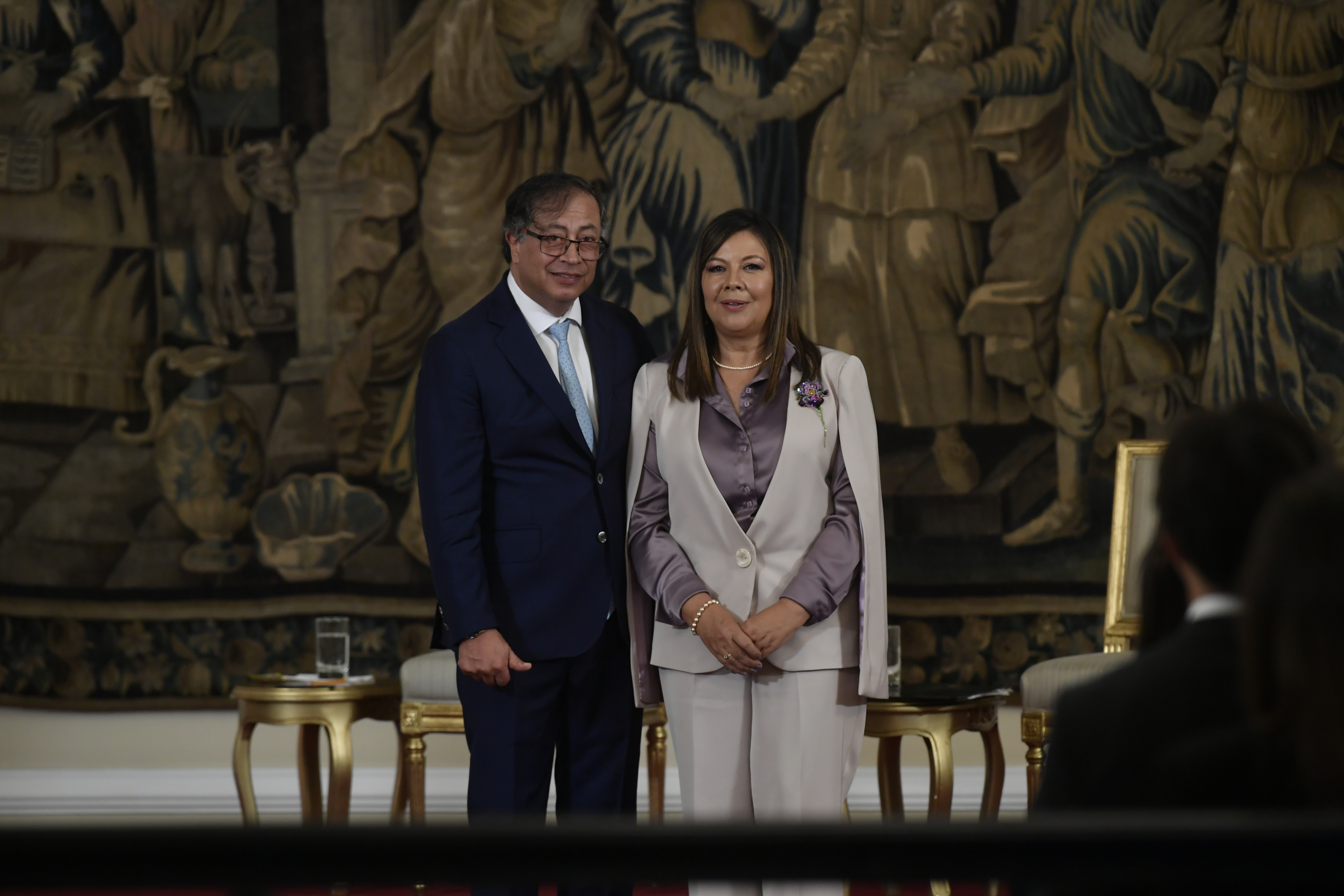 Posesión como Fiscal General de la Nación ante el presidente Gustavo Petro.