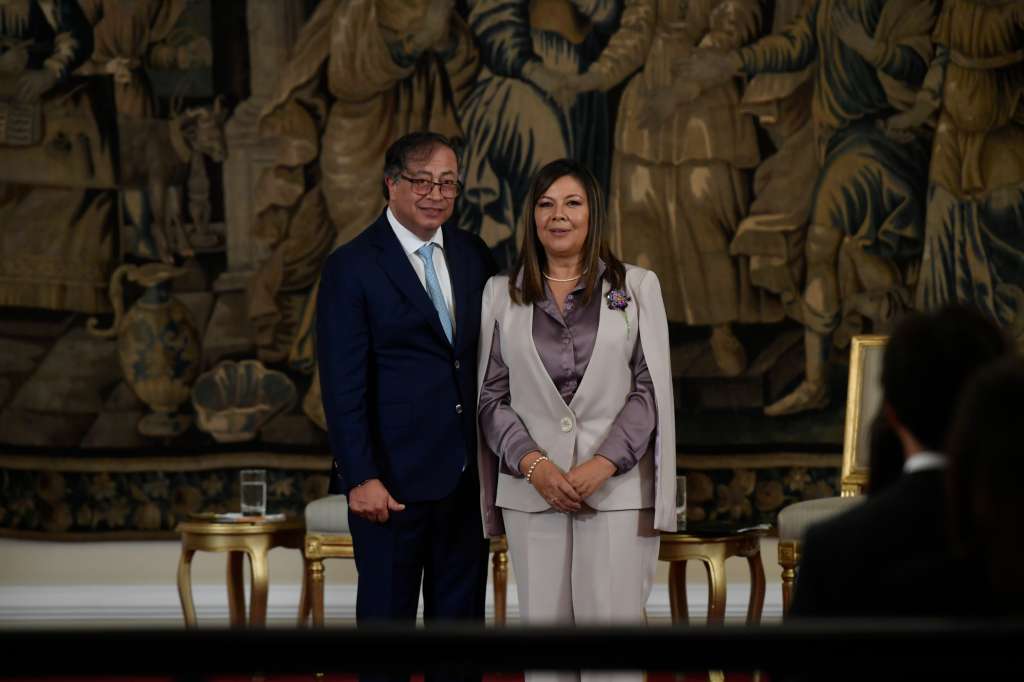 Posesión como Fiscal General de la Nación ante el presidente Gustavo Petro.
