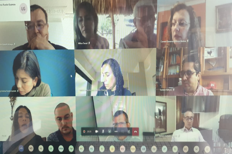 Excombatientes de las Farc se reunieron con los magistrados de la Sección de Ausencia de Reconocimiento para dialogar sobre los asesinatos de sus compañeros. Archivo particular