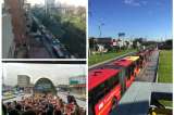 Trancones en Bogotá a pesar de jornada del día sin carro y sin moto