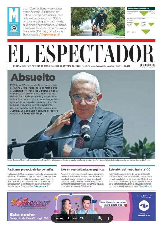 Uribe, absuelto.