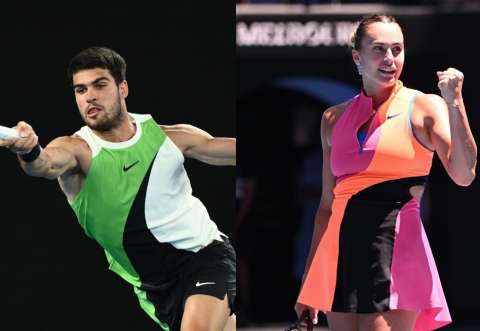 Alcaraz y Sabalenka, en las semifinales del Australian Open 2026: horarios y resultados