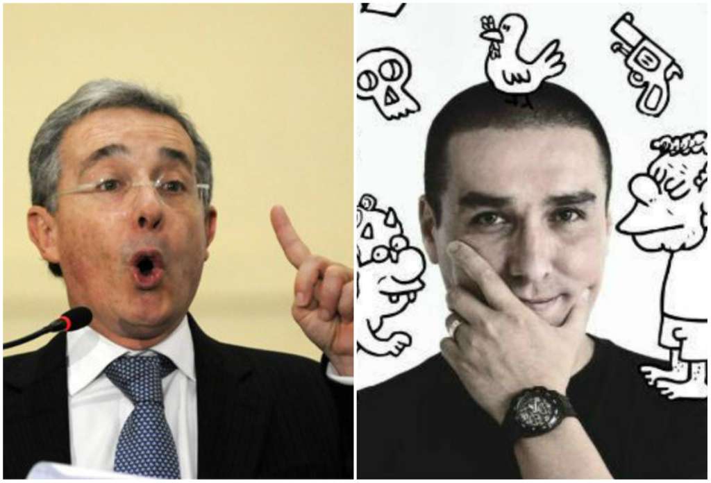 El expresidente Uribe deslegitimó las amenazas contra el caricaturista y dijo no aceptar seguidores que atenten contra la libertad de expresión. / Archivo