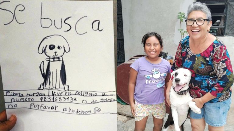 Gracias a este tierno dibujo, abuela pudo recuperar a su perrito perdido