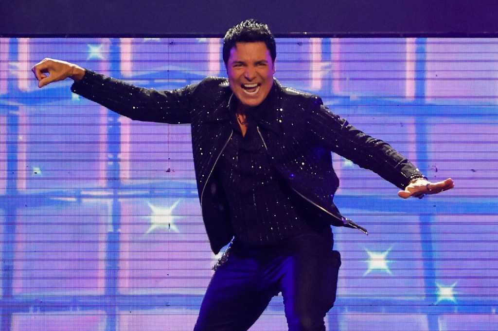 MADRID, 29/05/2025.- El cantante puertorriqueño Chayanne durante el concierto que ofrece este jueves en Madrid. EFE/Sergio Pérez