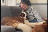 Mujer con miedo a los perros rescata a uno abandonado y termina adoptándolo