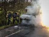 Disidencias habrían incinerado bus en vía de Obando, en Valle del Cauca