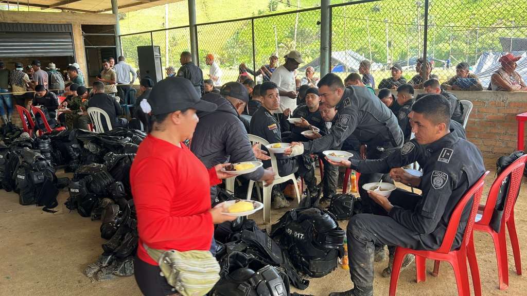 Retención de 29 uniformados en El Plateado (Cauca).