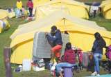 El último día del campamento de venezolanos