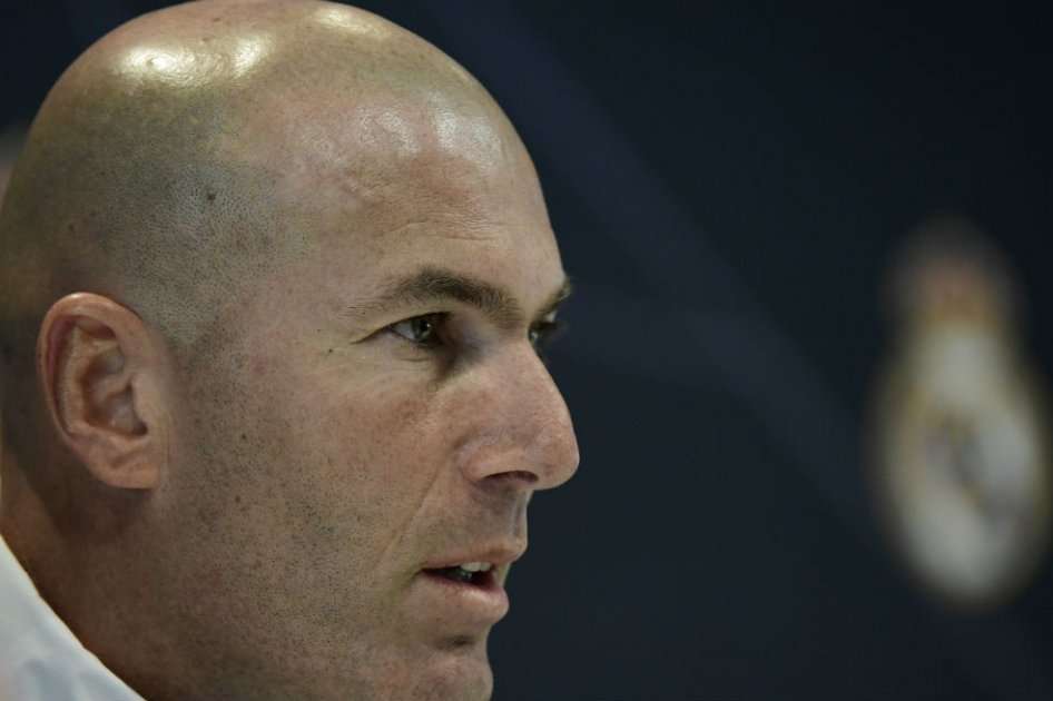 Zinedine Zidane, entrenador del Real Madrid. Foto: AFP