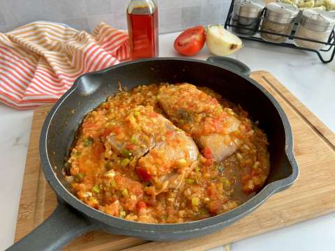 Domingo para preparar róbalo en salsa criolla