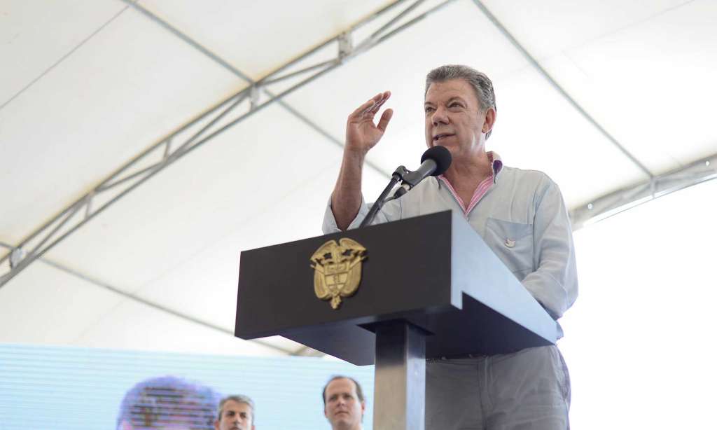 El presidente Santos, hoy en Barranquilla / SIG