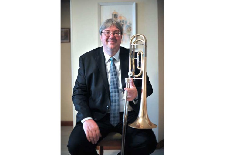 Un trombón búlgaro en la Filarmónica