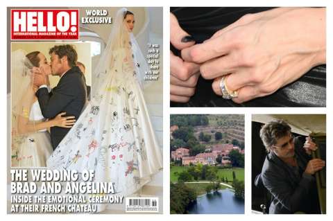 Así fue el matrimonio de Angelina Jolie y Brad Pitt