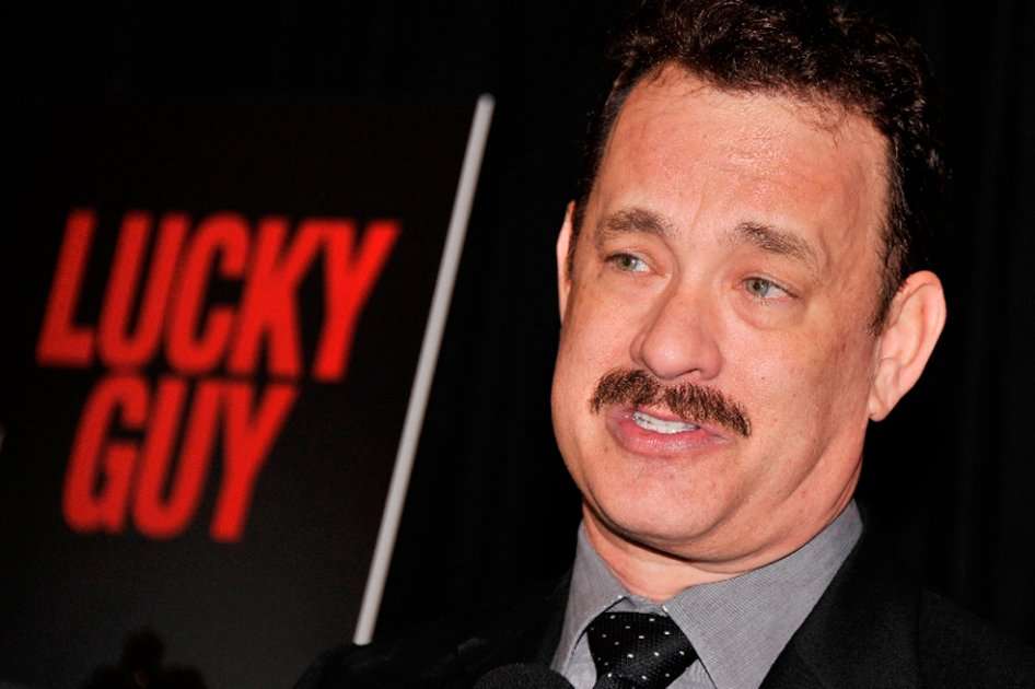Tom Hanks durante el debut de la obra "Lucky Guy" en Broadway. / AFP