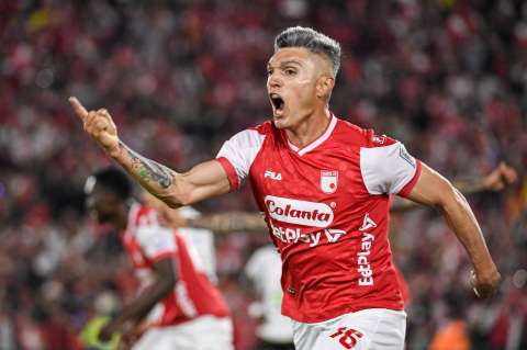 En imágenes: así se vivió el triunfo de Santa Fe ante Once Caldas en El Campín