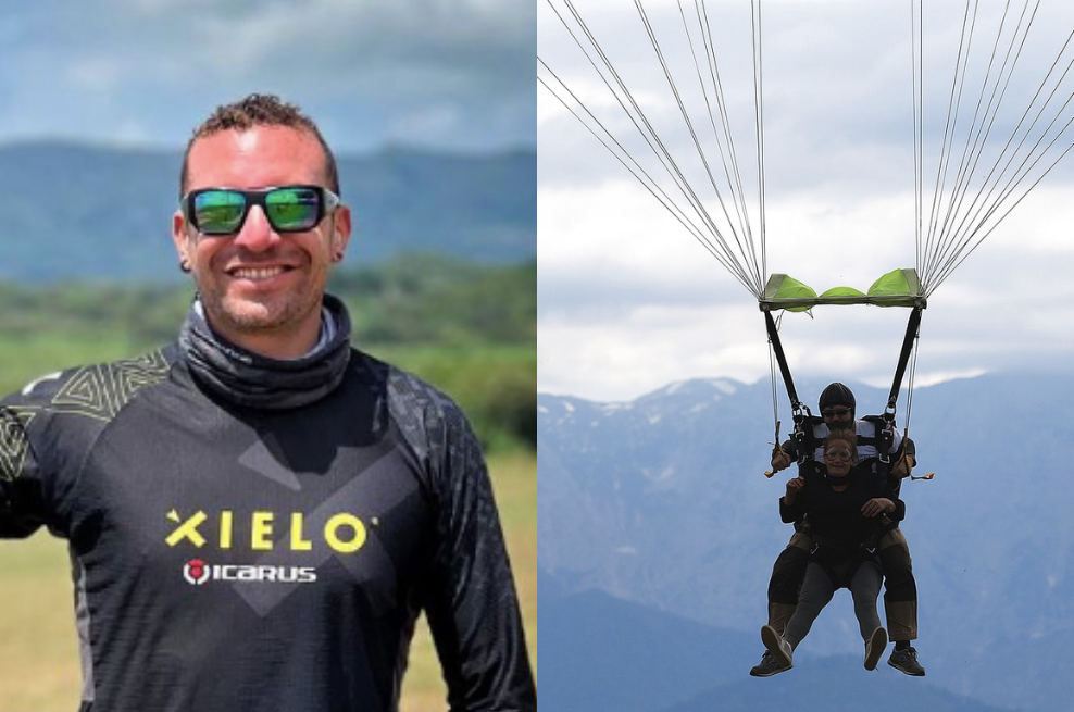 El hombre fallecido era instructor de salto tándem, una variación de esta actividad en la cual va unido a otra persona por medio de un sistema de doble arnés.
