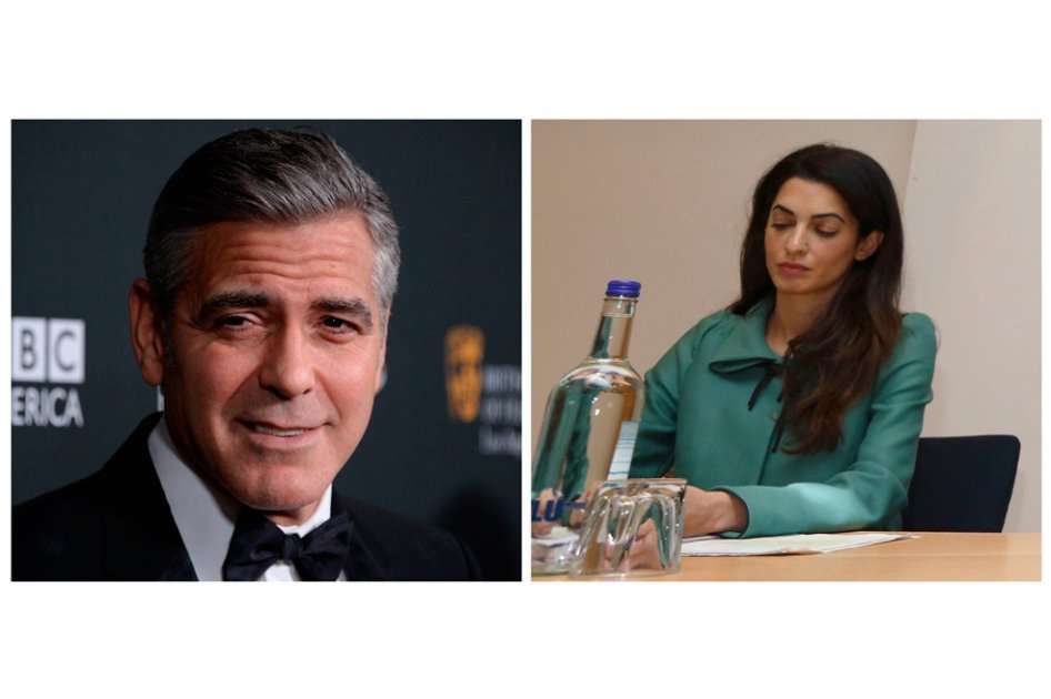 George Clooney y Amal Alamuddin.