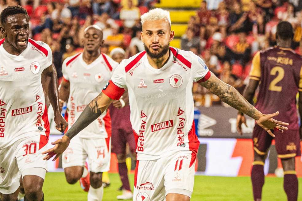 Duván Vergara marcó el gol del empate del América en su visita al Deportes Tolima.