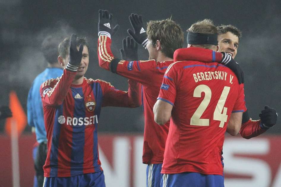CSKA de Moscú logró un agónico empate contra la Roma. Foto: AFP