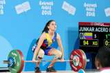 Valentina Junkar, plata en levantamiento de pesas en los Olímpicos de la Juventud