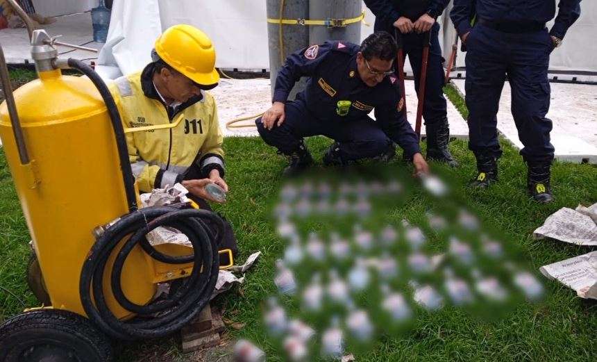 Incautación de aguardiente en el Simón Bolívar