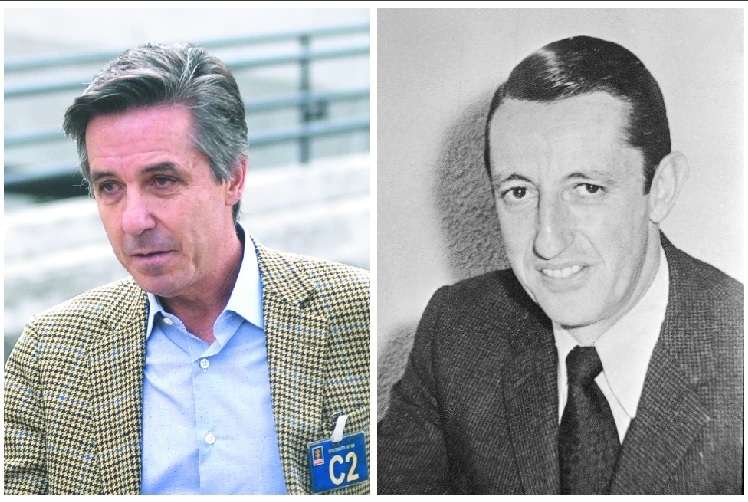 Roberto Prieto (der.) y su padre, Luis Prieto Ocampo. / Archivo El Espectador