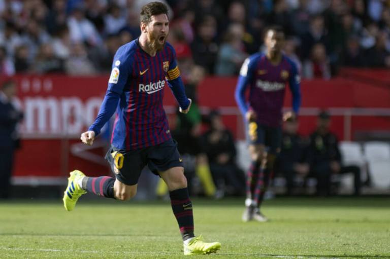 Otro partido memorable de Messi: vital en triunfo del Barcelona sobre Sevilla