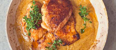 Pollo en salsa de mostaza: una receta para chuparte los dedos